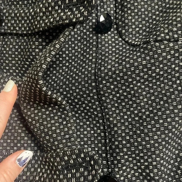 Banana Republic Dressy Coat Tweed Wool Blend Small S - Picture 4 of 9